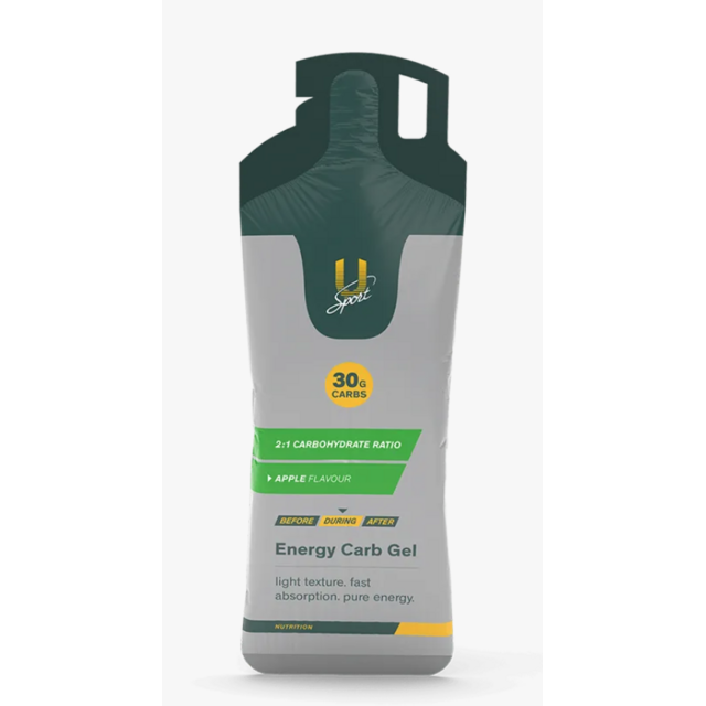 U-Sport Energy Carb Gel Apple – 30 gram koolhydraten