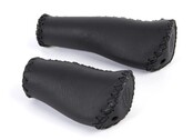 Velo Ergo Leren Handvatten 92/135 mm – Zwart