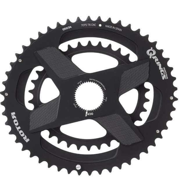 Rotor Q-Rings Direct Mount Road Double Chainring - oval - OCPmount (52/36)