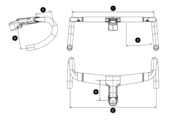 Orbea OC Carbon Cockpit RA10 – Carbon Geïntegreerde Cockpit (38 x 100)