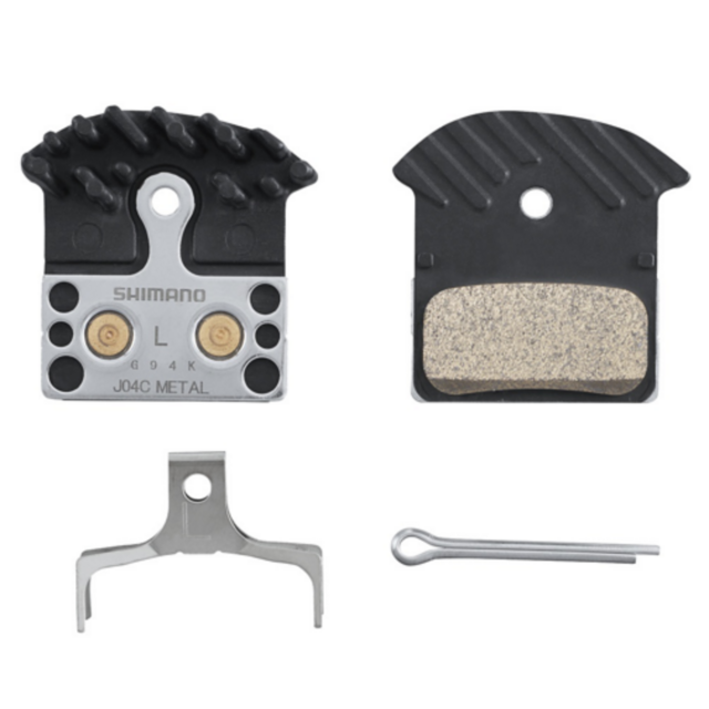 Shimano J04C Schijfremblokken Metaal met vinnen voor XTR/XT/SLX/Deore/Ultegra/105