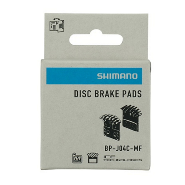 Shimano J04C Schijfremblokken Metaal met vinnen voor XTR/XT/SLX/Deore/Ultegra/105