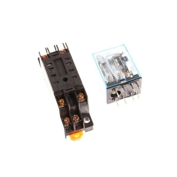 OBS Relais 12DC met montage voet 2 voudig