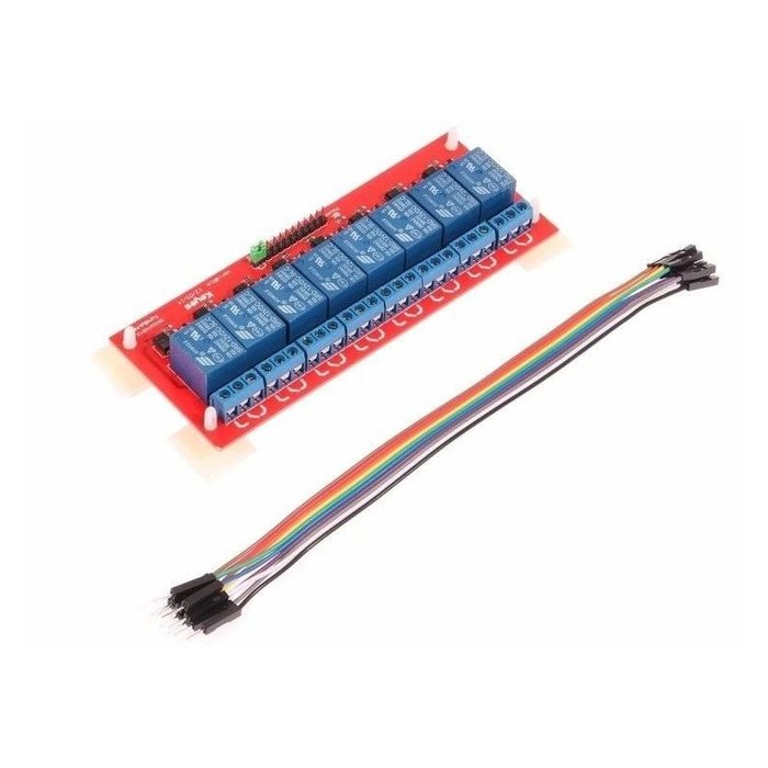 OBS Relais 12volt DC 8 voudig