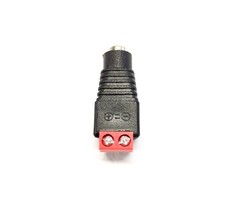 OBS Beveiligingscamera Voedings connector klein female kleur zwart met rood