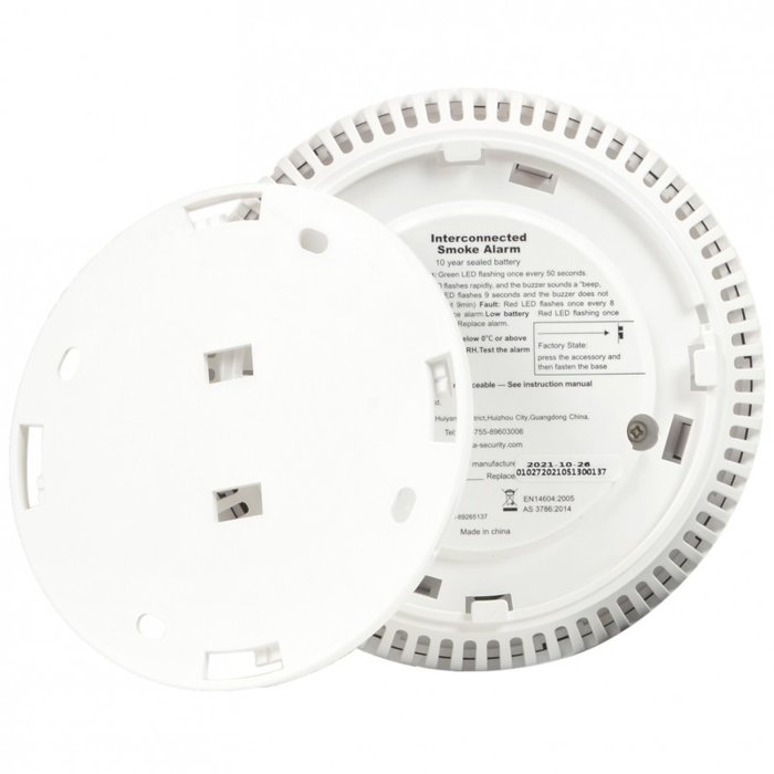 Rookmelder standalone (koppelbaar via RF)