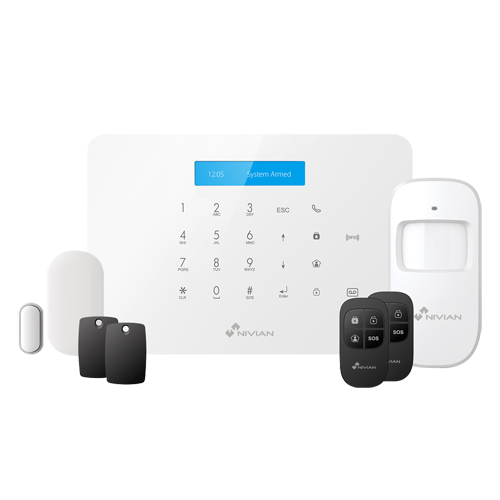 Home security alarm system with SmartHome system