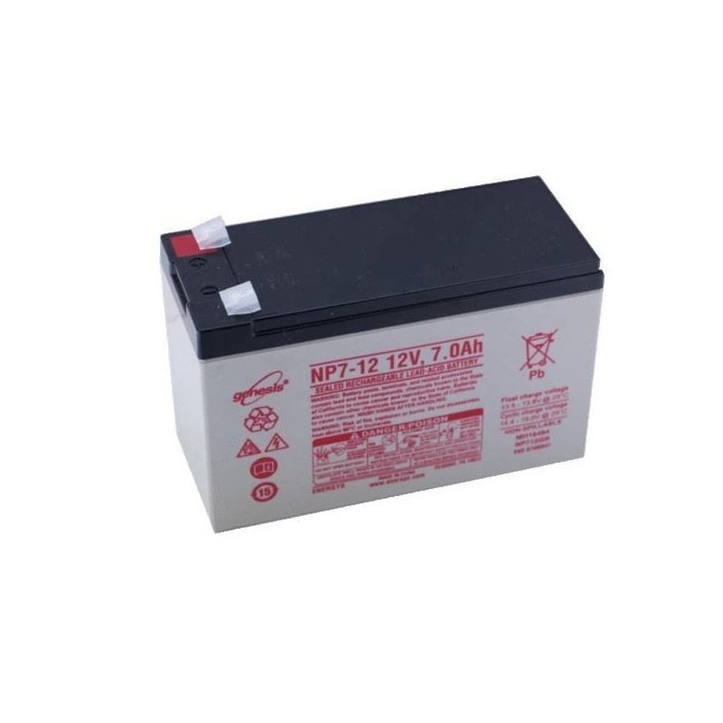 Emergency power 12 Volts for alarm systems and/or fire panels