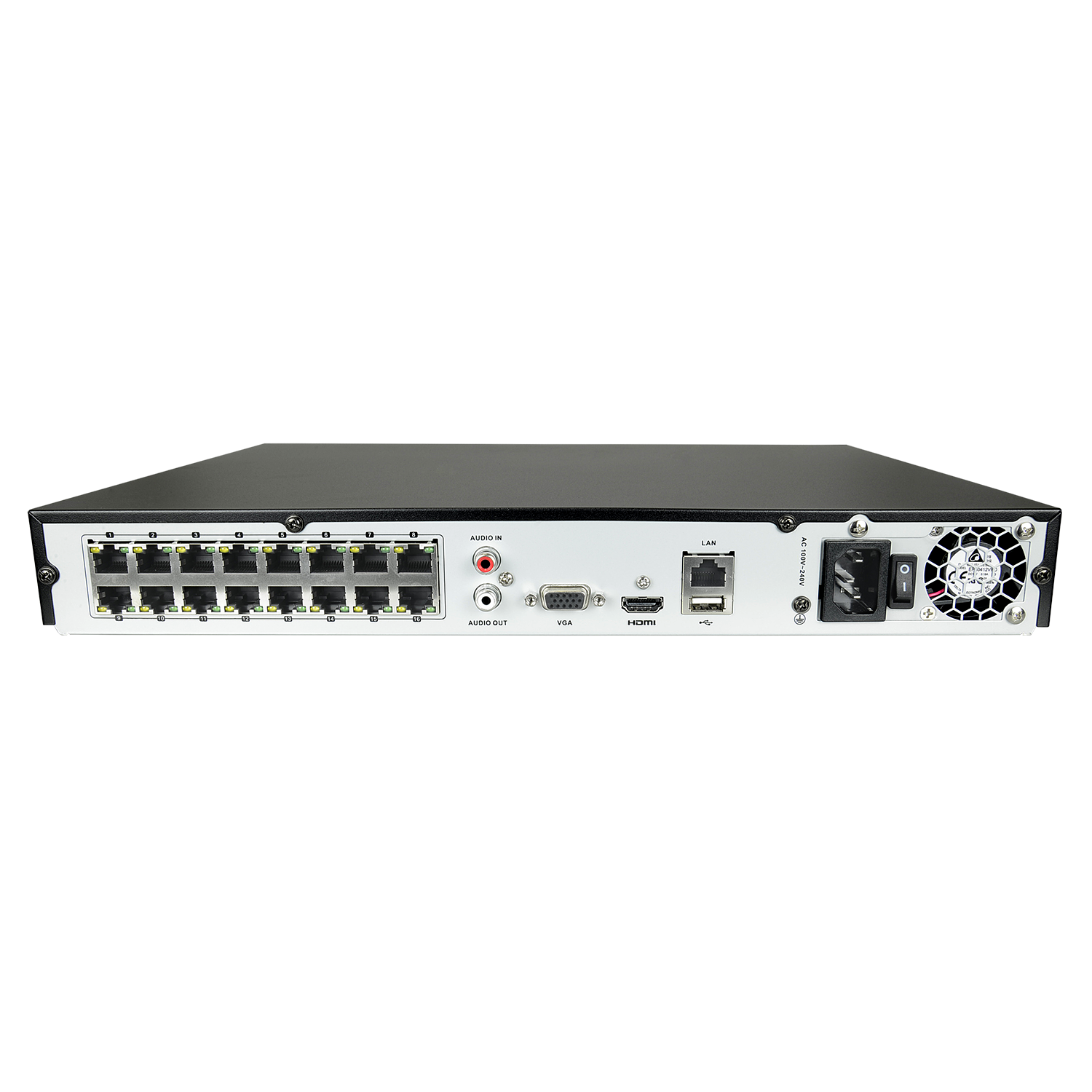 NVR recorder for recording IP surveillances or security cameras