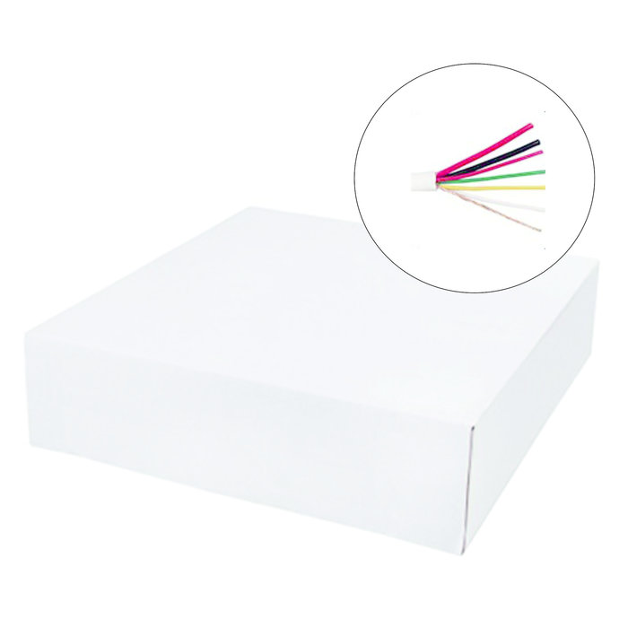 OBS 100 meters Alarm cable 2x0.75+4x0.22m shielded flexible in box