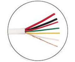 OBS Security cable 6 core shielded 2x0.75mm 4x0.22mm per meter