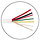Security cable 6 core shielded 2x0.75mm 4x0.22mm per meter