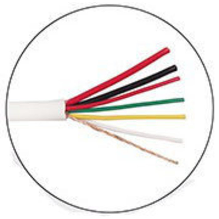 OBS Security cable 6 core shielded 2x0.75mm 4x0.22mm per meter