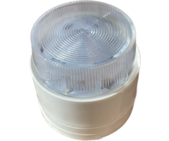 Elmdene Flasher Elmdene, LED flasher, 2W, IP65, extra low model white for alarm system