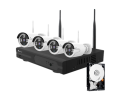 Nivian, WiFi video surveillance kit  4 cam 3MP en recorder