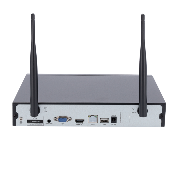 WIFI cameraset 4 camera's 3MP en recorder uitbreidbaar tot max 8 camera´s met harddisk 1TB