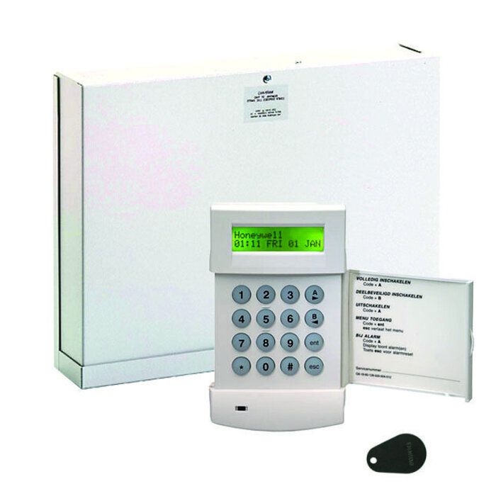 Honeywell Galaxy Galaxy Dimension GD48 alarmcentrale met MK7 keyprox en PSTN kiezer