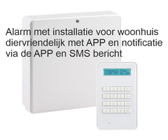 Honeywell Alarm met installatie voor woonhuis uitgebreid pakket, diervriendelijk en APP