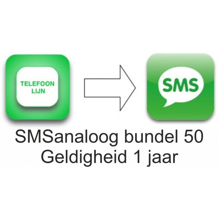 SMSanaloog SMS analog prepaid bundle 25 validity 1 year