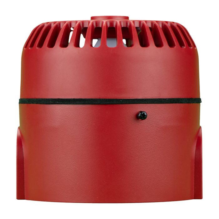 Bedrade brandsirene kleur rood met sokkel Cooper Safety 540503FULL-0403X