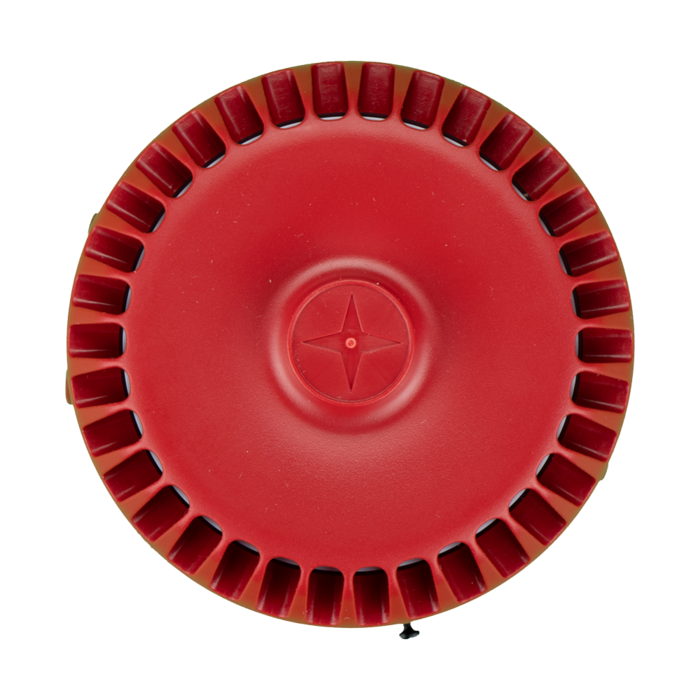 Bedrade brandsirene kleur rood met sokkel Cooper Safety 540503FULL-0403X