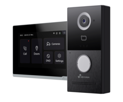 Videodeurintercom 2 draden en WIFI monitor