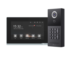 Videodeurintercom 2 draads en WIFI monitor en toetsenbord