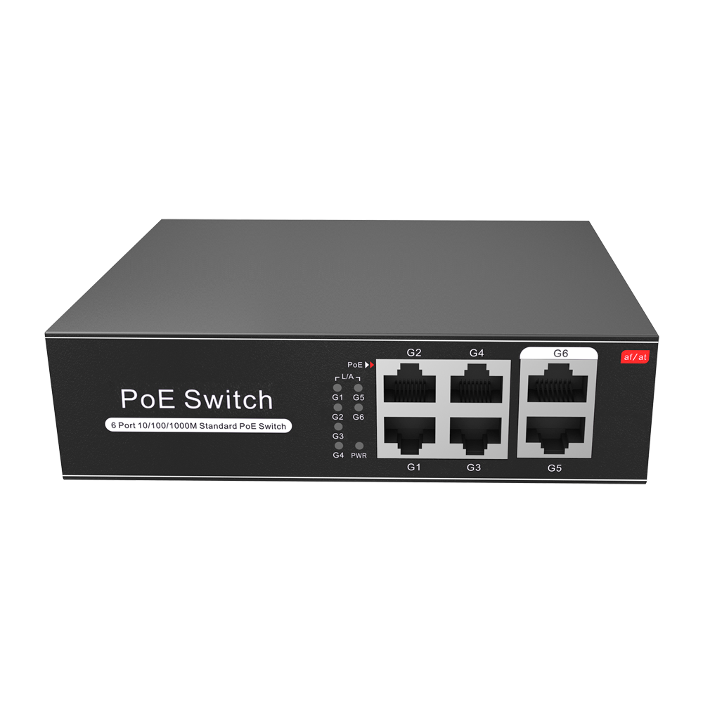 PoE Switch 4 PoE port(s) + 2 Up-link port(s)