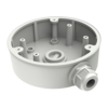 Hikvision DS-1280ZJ-PT6 - Junction box - For dome cameras - Suitable for outdoor use - Wall or ceiling installation...