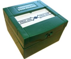 Deuropenerknop Dubbelpolige knop groen