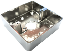 Door opener surface-mounted box BOXKN811CRVS stainless steel square