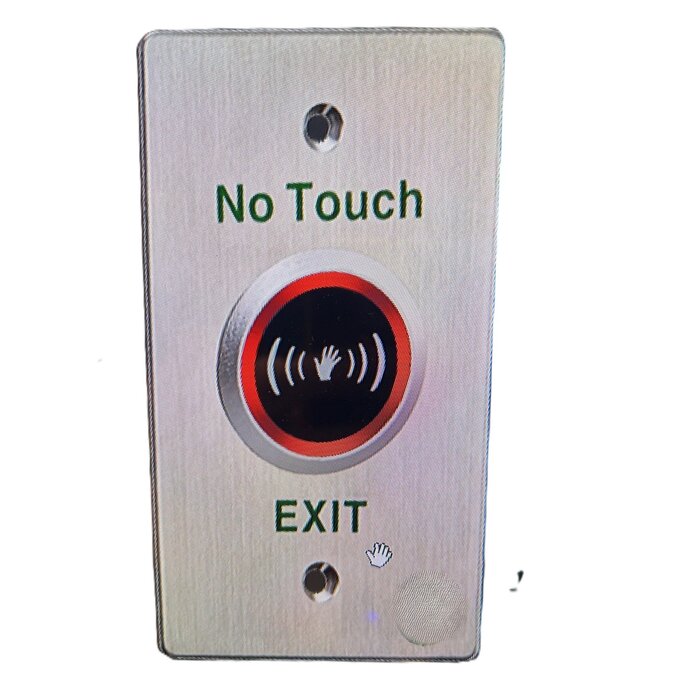 Deuropener knopNTRVS002 rvs inbouw NO/NC/COM