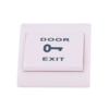 Door opener button plastic white flush-mounted for door magnetic locks