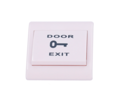 Door opener button plastic white flush-mounted for door magnetic locks