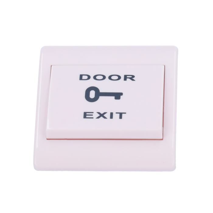 Deuropener knop kunstof wit inbouw voor deurmagneetsloten