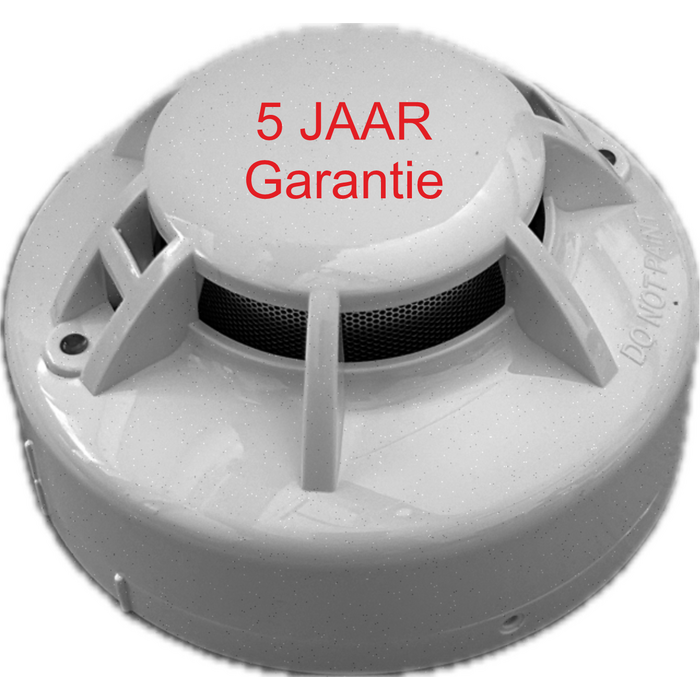 OBS Optische rookmelder 12V-24Volt met montage sokkel en interne buzzer/sirene 80dB