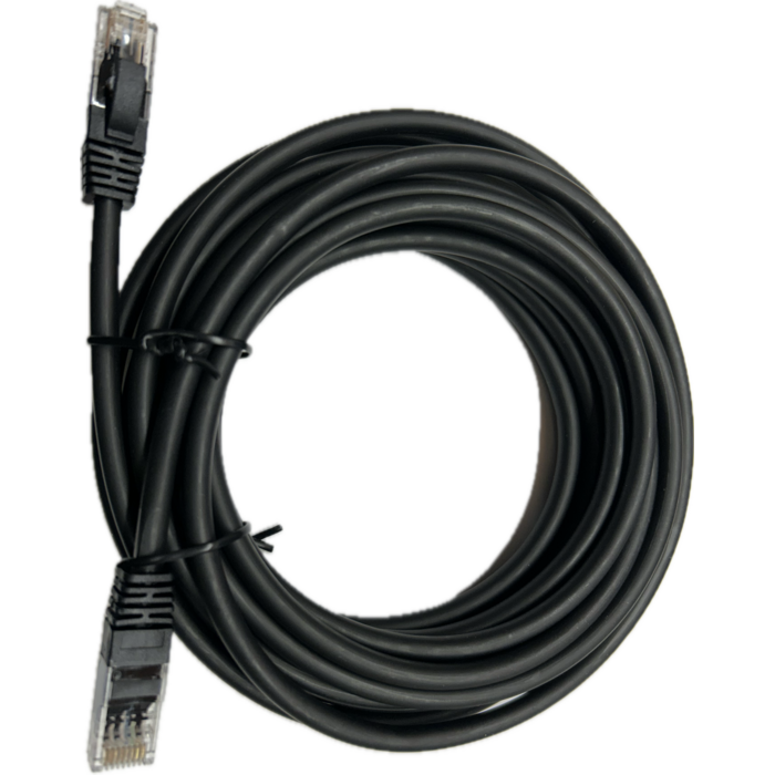 UTP-kabel Ethernet RJ45-connector Categorie 6 Halogeenvrij lengte 5 Meter zwart