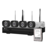 WIFI cameraset 4 camera's 3MP en recorder uitbreidbaar tot max 10 camera´s