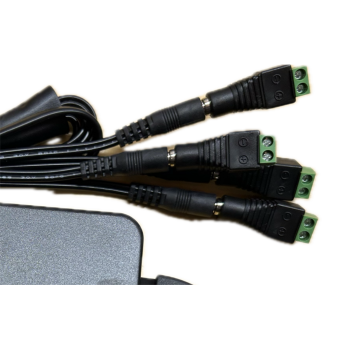 OBS Power supply 12 Volt 5 A 4-way with connection connectors for multiple door locks 12 VDC