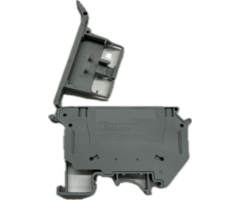 Glaszekeringhouder dinrail grijs