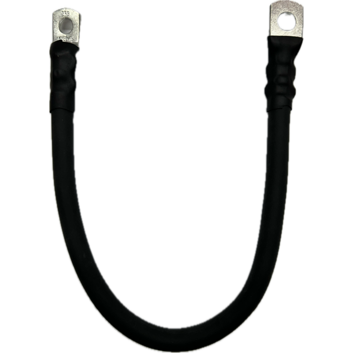 Battery cable black 35mm² length 40-80cm M8 to M10 rotated 180 degrees maximum cable temperature 70 degrees suitable for various home batteries.