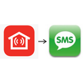 Text message notification alarm system with  GX remote