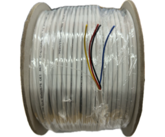 OBS 100 meters Alarm cable 4x0.22m flexible roll of 100 meters 99.95% copper