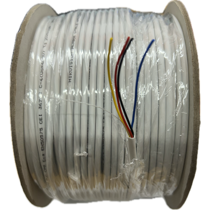 OBS 100 meters Alarm cable 4x0.22m flexible roll of 100 meters 99.95% copper