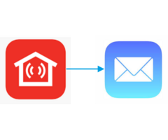 EMAIL bundel doormelding Galaxy alarmsystemen via IP module
