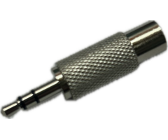 Audio adapter plug from 6mm to RCA female
