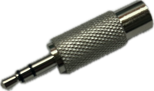 Audio adapter plug from 6mm to RCA female