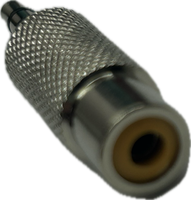 Audio adapter plug from 6mm to RCA female