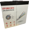 UTP cable Cat6 305M CU copper in box color gray 99.9% copper