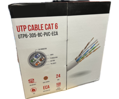 UTP kabel Cat6 305M CU koper in doos kleur grijs
